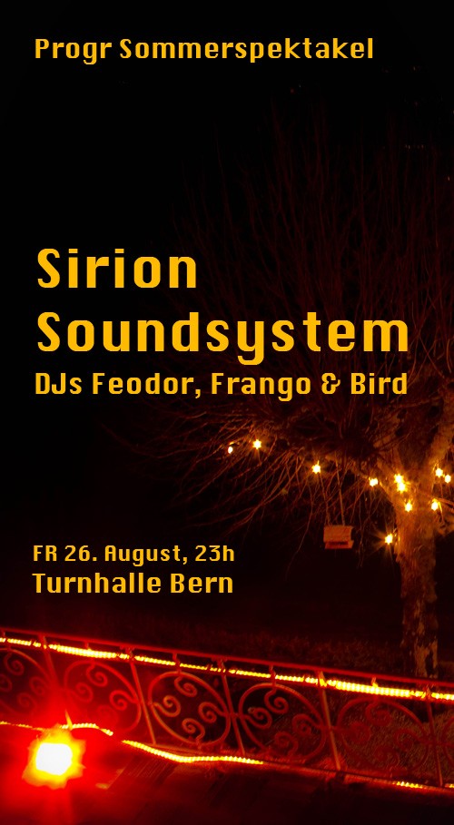 Progr Sommerspektakel w/ Sirion Soundsystem